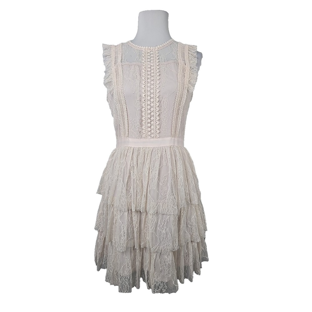 Chelsea & Violet‎ Ruffle Layered Sleeveless Dress Junior Medium M